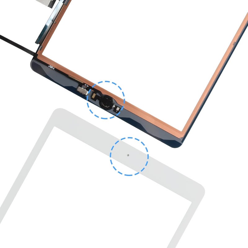 ARSSLY for iPad 9 9th Gen Screen Replacement,Touch Screen Digitizer for iPad 9th Generation 2021 A2602, A2603, A2604, A2605 10.2 inch Touchscreen Glass Kits with Home Button (White) - Image 4